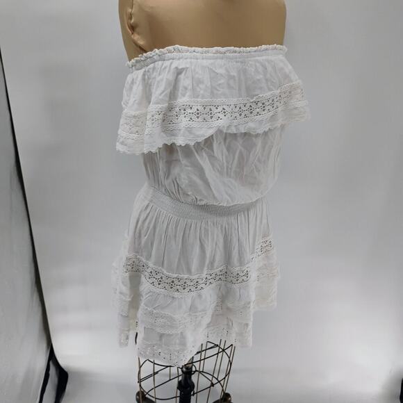 Melissa Odabash NWT White Dress Swimwear mosalma salma dress lace detail ruffle - Picture 13 of 16